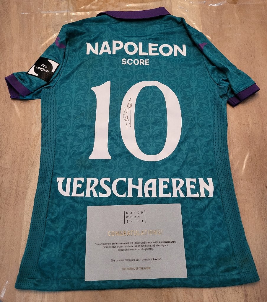 Match worn shirt Yari Verschaeren, Ophalen, Gebruikt, Shirt