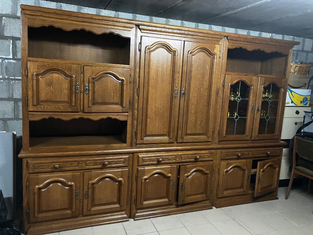 Wandkast, Ophalen, Eikenhout, Met deur(en)