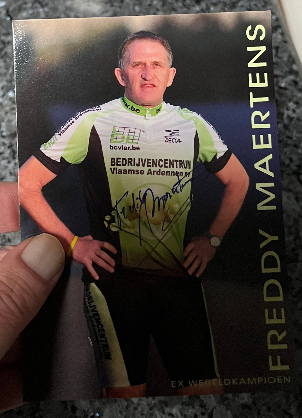 Wielrenner Freddy Maertens gesigneerd, Verzamelen, Ophalen, Zo goed als nieuw