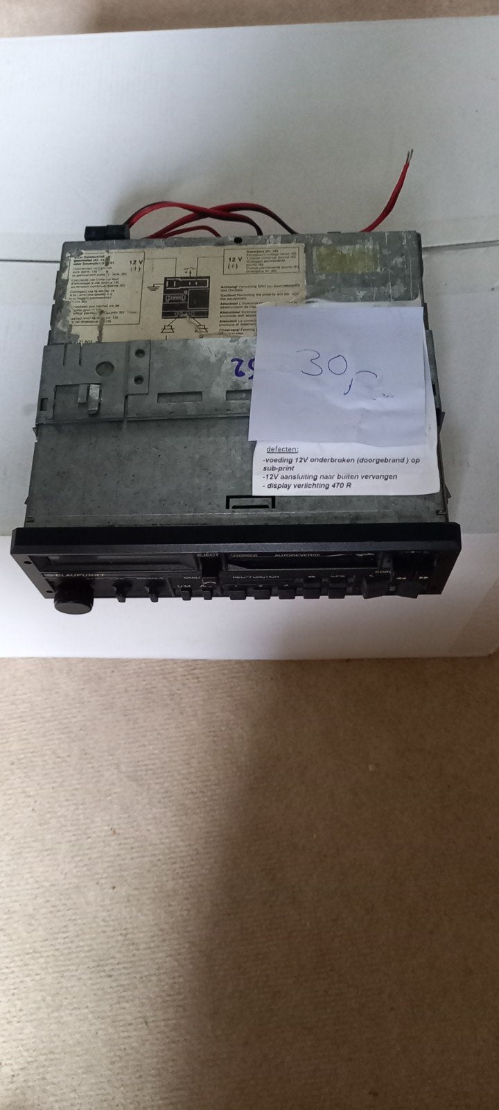 blaupunkt autoradio, Ophalen, Gebruikt
