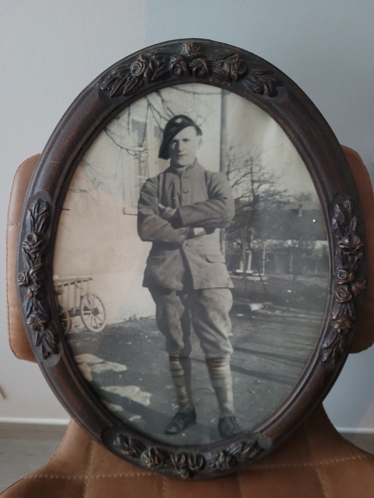 Belgique WW2- Cadre photo d'un Chasseurs ardennais, Enlèvement ou Envoi