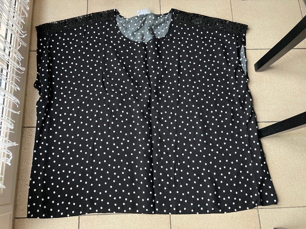 Nieuw Zwart / wit t shirt - Maat 54, Kleding | Dames, Grote Maten, Ophalen of Verzenden, Nieuw, Zwart