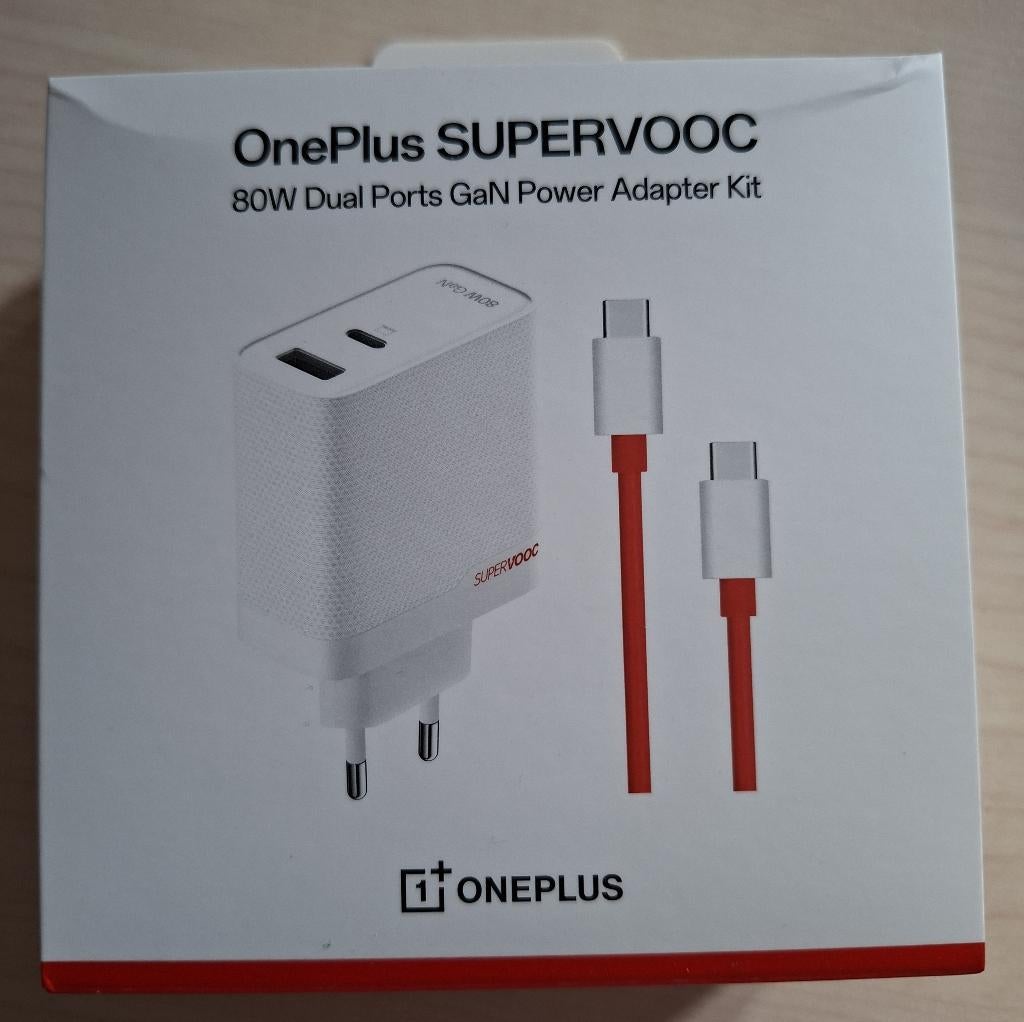 oneplus supervooc 80w dual ports gan power adapter kit, Telecommunicatie, Ophalen, Nieuw
