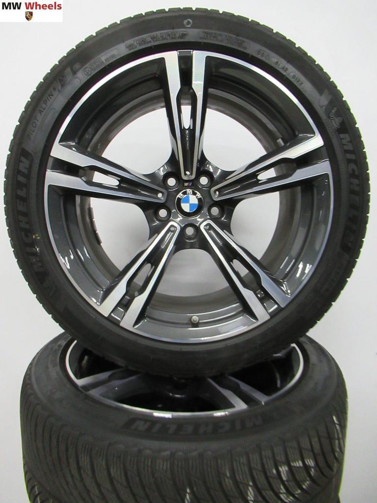 Originele BMW M5 F90 F91 F92 705M 19 inch met winterbanden, Auto-onderdelen, Banden en Velgen, 19 inch, Gebruikt, 255 mm, -