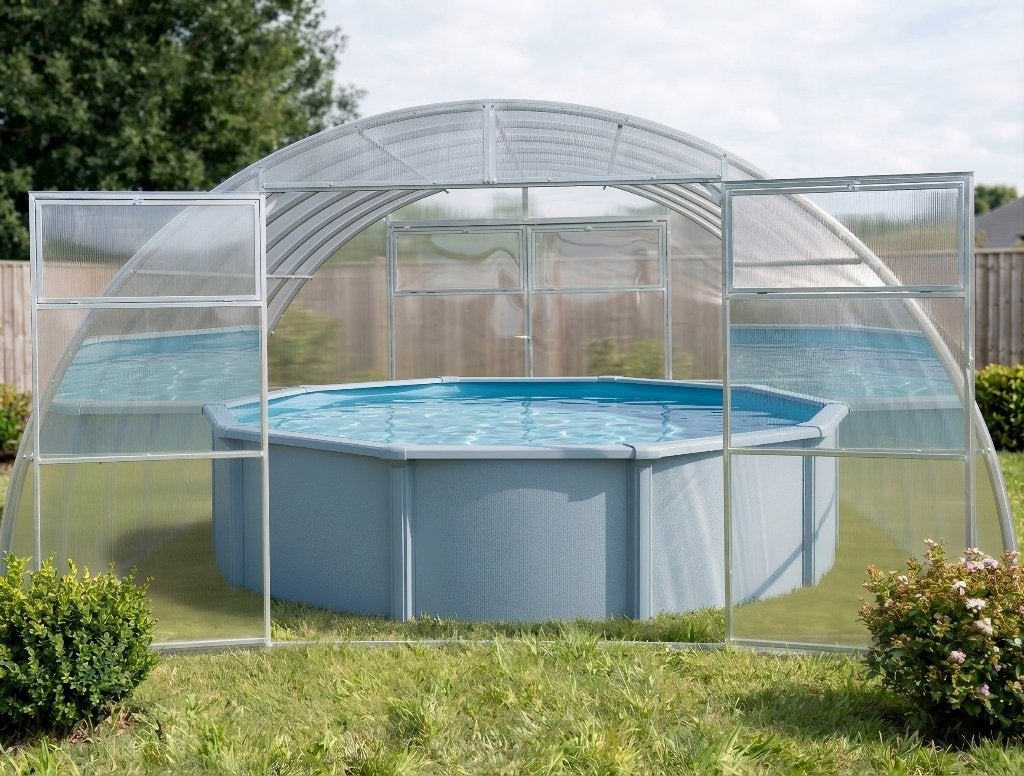 Pooloverkapping 4m breed | 4–30m lengte, Tuin en Terras, Verzenden, Nieuw, Overige typen