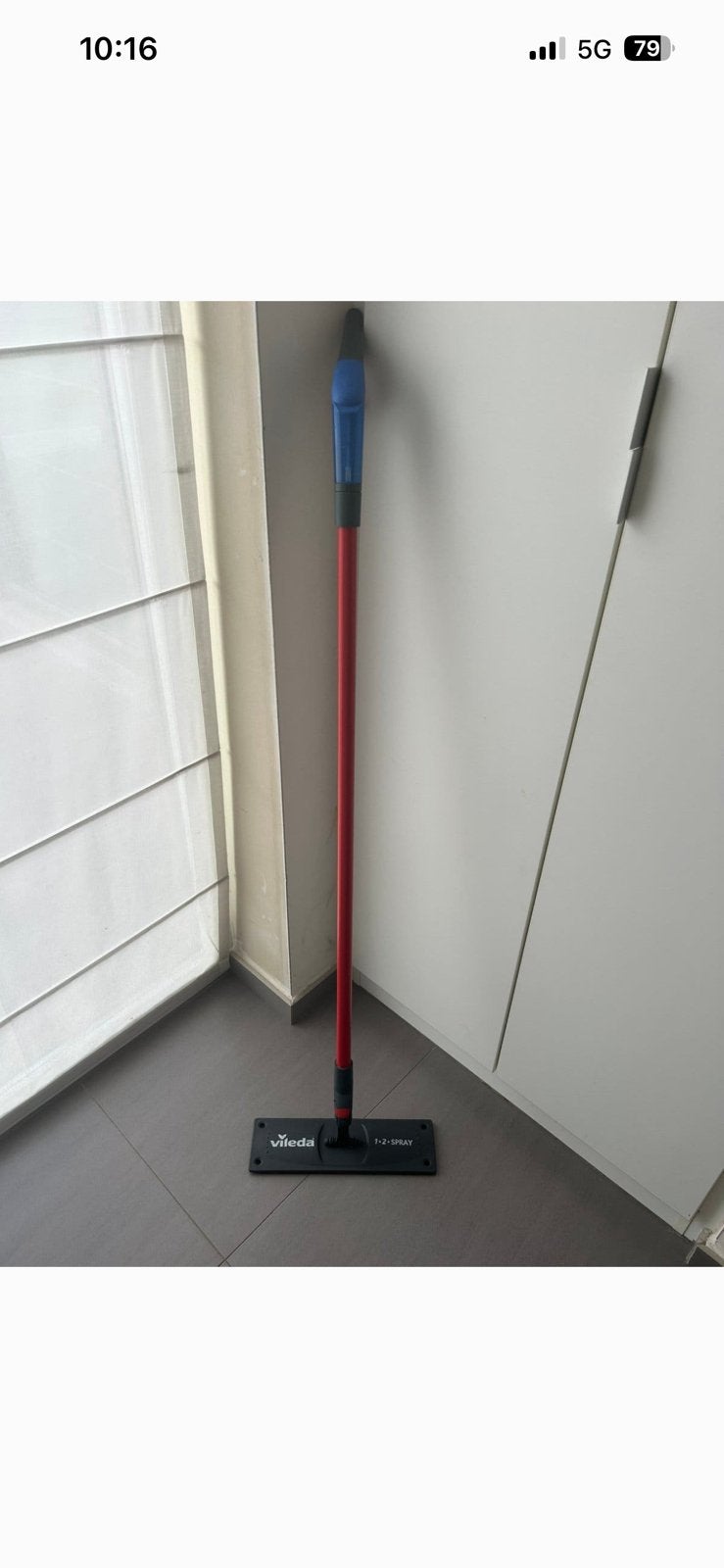 Vileda 1-2 spray, Ophalen