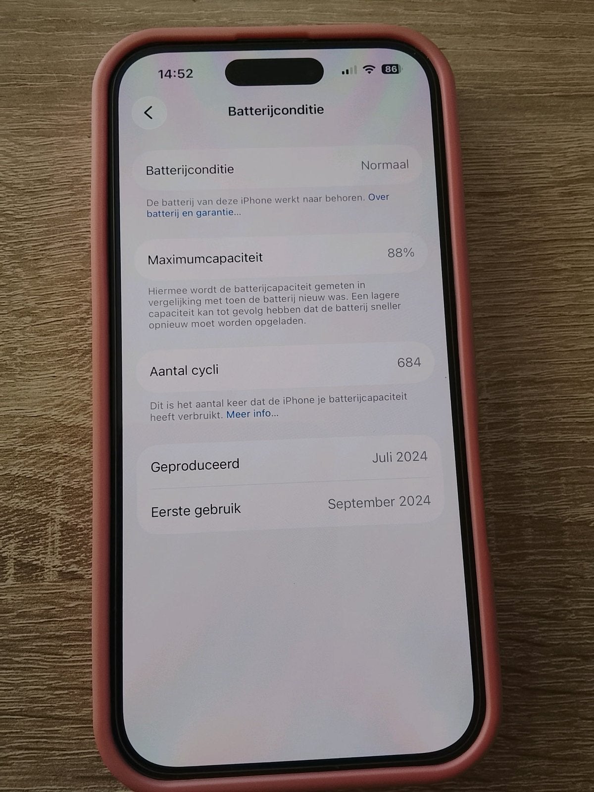 Iphone 16 - 256GB., Télécoms, 256 GB, 88 %, IPhone 16, Enlèvement