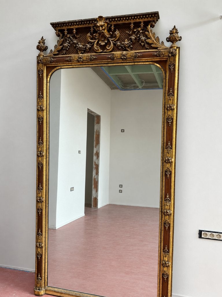 originele 19de eeuwse spiegel, Ophalen