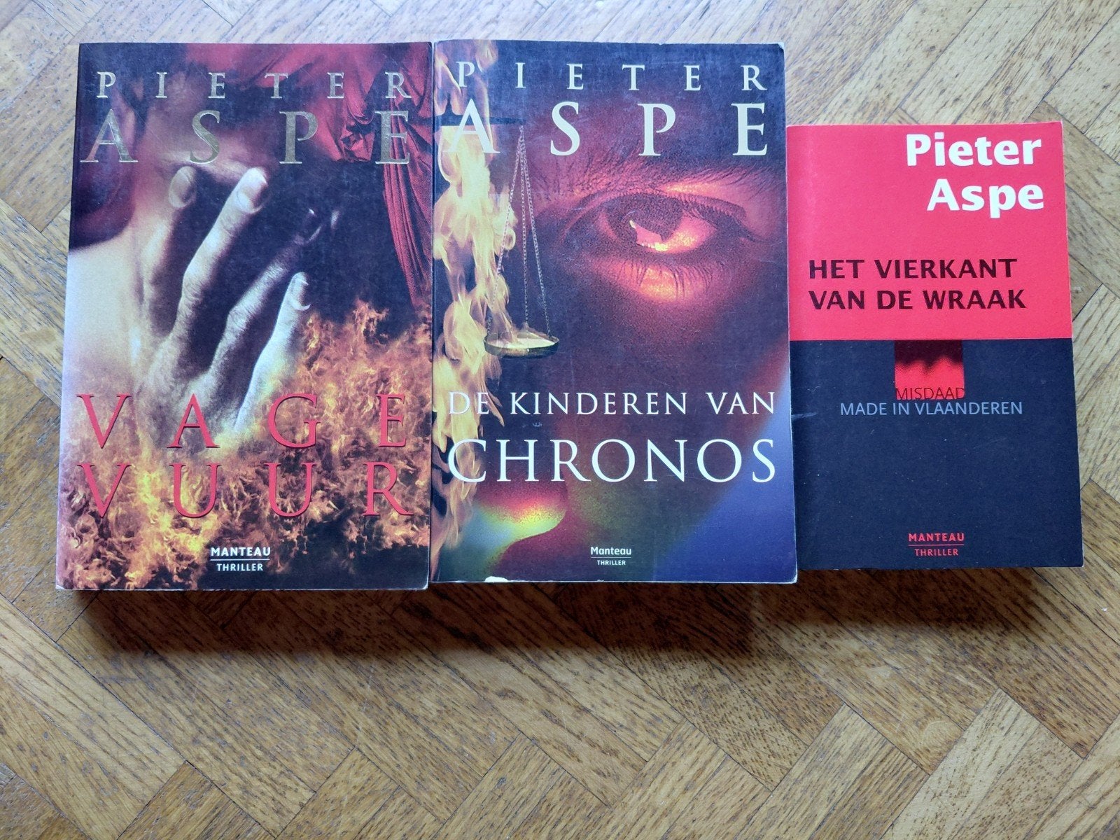 3 boeken Pieter Aspe, Livres, Thrillers, Utilisé, Enlèvement ou Envoi
