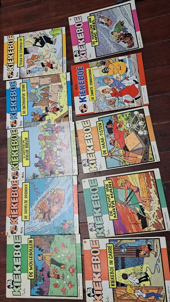 Grote partij De Kiekeboes nrs1t/m100 (99 ontbreekt), Boeken, Stripverhalen, Gelezen, Complete serie of reeks, Ophalen