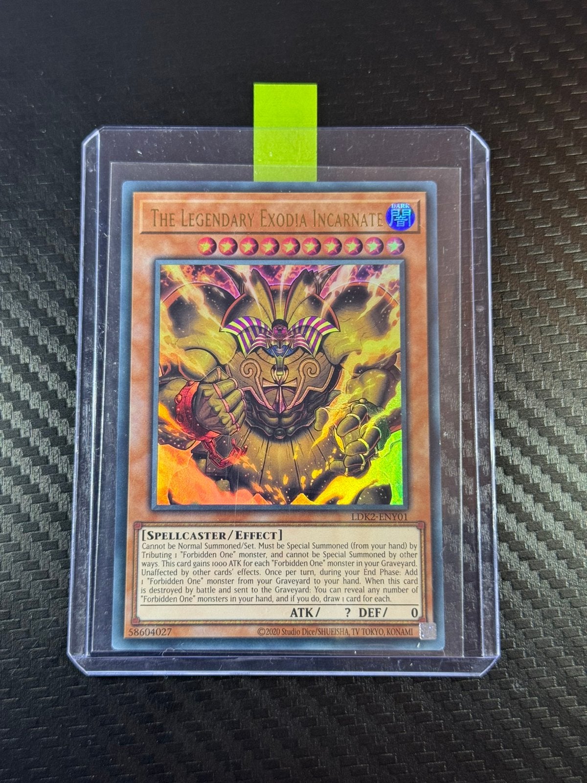 The Legendary Exodia Incarnate | UR | Holo | #LDK2-ENY01, Hobby en Vrije tijd, Verzamelkaartspellen | Yu-gi-Oh!, Verzenden, Zo goed als nieuw