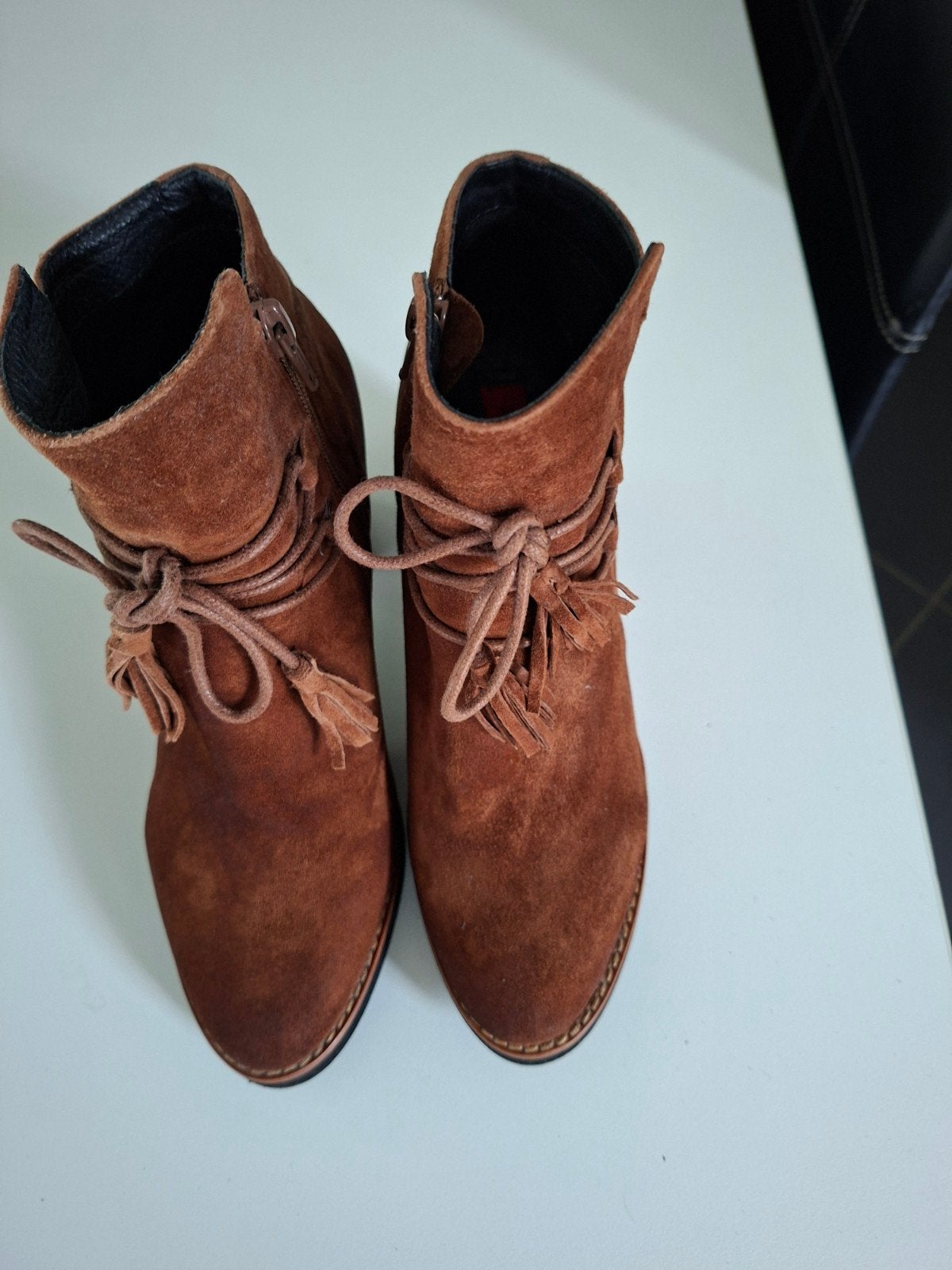 enkellaars met hak/merk Crinkles/maat 37, Kleding | Dames, Ophalen, Crinkles, Bruin, Lage of Enkellaarzen