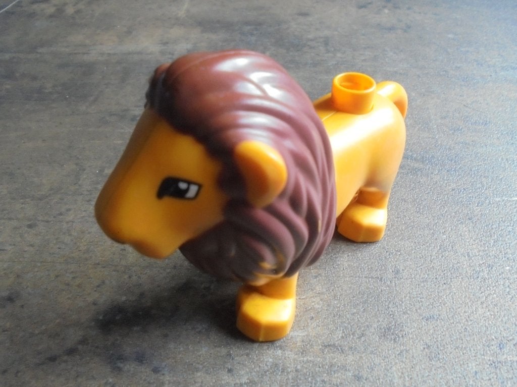 Lego Duplo Animal Lion Adult Male (zie foto's), Enlèvement ou Envoi, Utilisé, Briques en vrac, Duplo