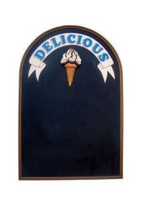 Tableau de menu pour glaces molles, inscriptible, 63 cm, Enlèvement, Neuf