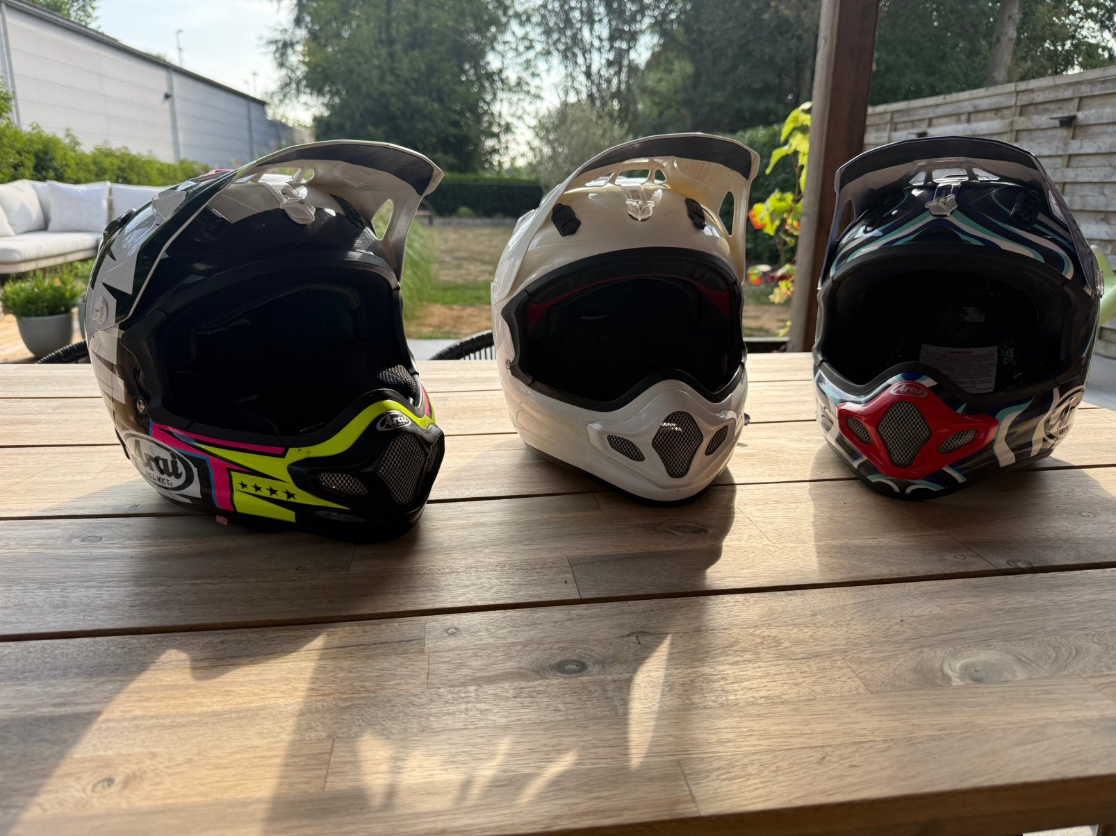 Arai mx v helmen XS/M, Fietsen en Brommers, Ophalen of Verzenden, Gebruikt, Small