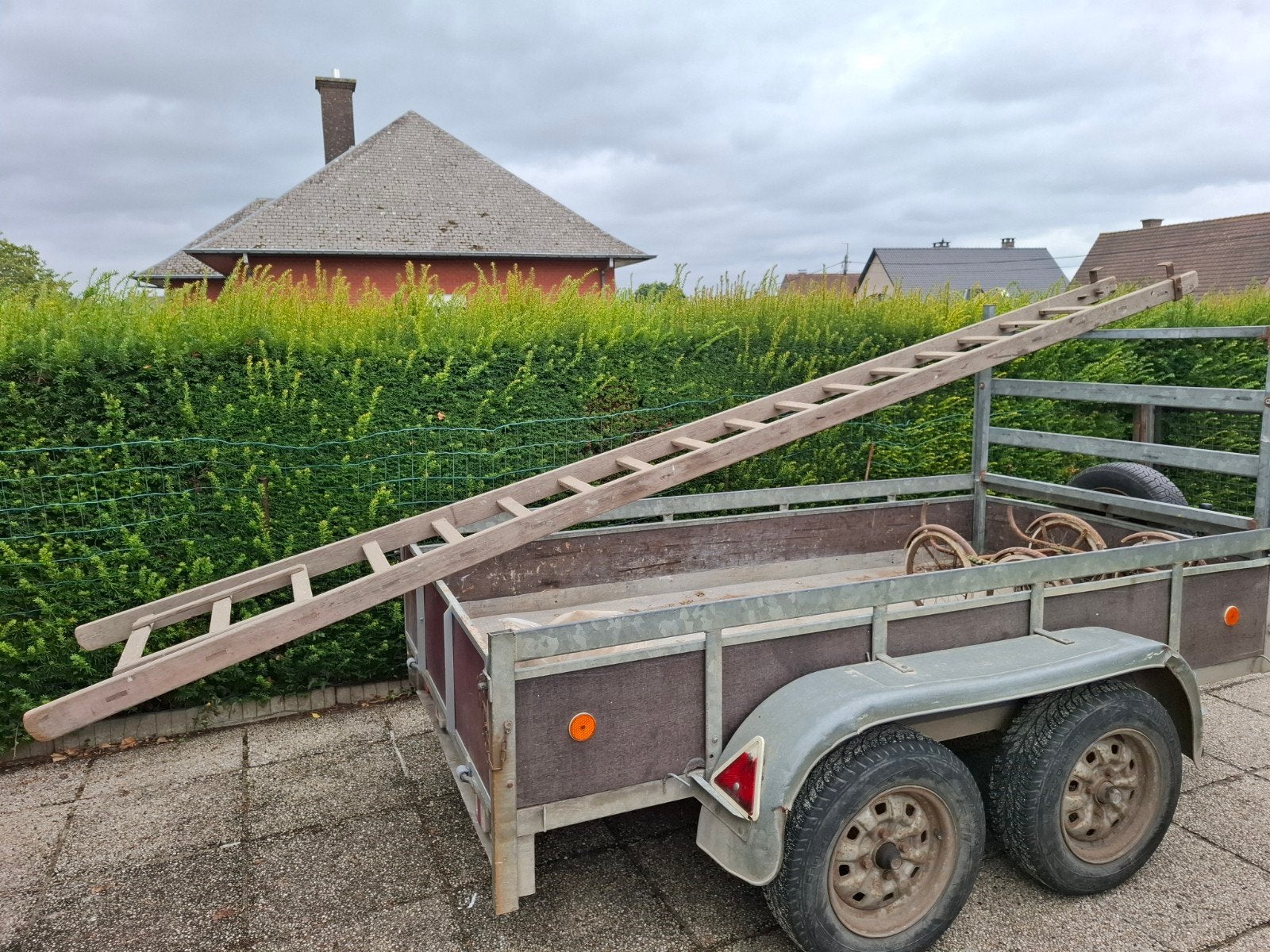 houten ladder voor decoratie, Ophalen, Gebruikt, Ladder, 2 tot 4 meter