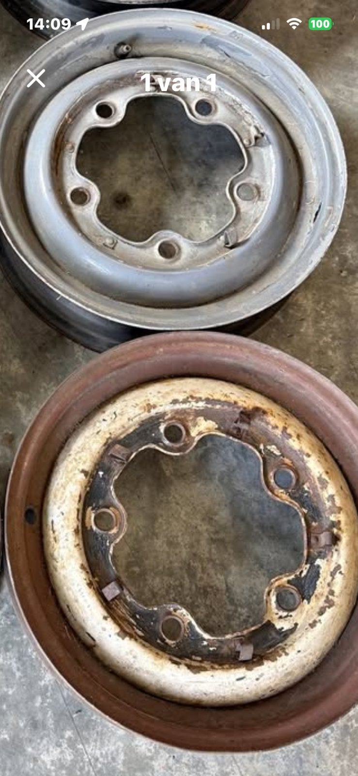 Gezocht 1 oude kever velg (steek 5x205), Enlèvement ou Envoi