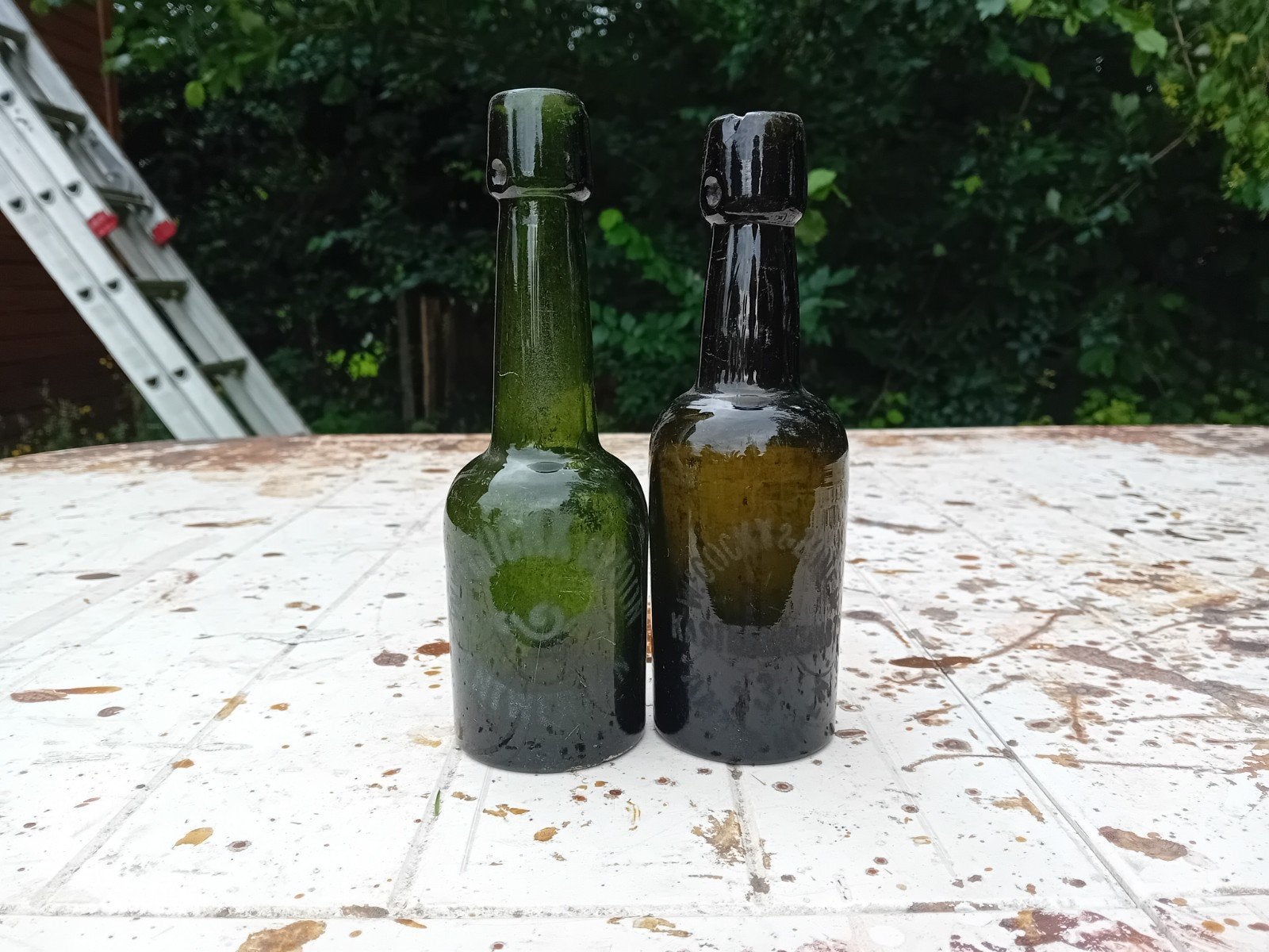 Oude vintage bierflessen W Cockx en zonen Antwerpen, Ophalen of Verzenden