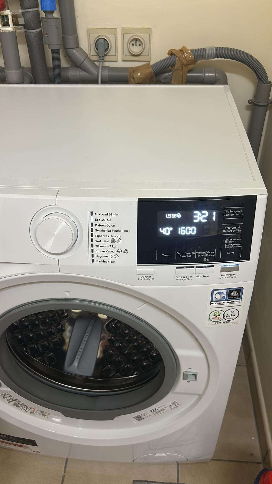 gloed nieuw paar keer gebruikt, Electroménager, Lave-linge, Enlèvement, Comme neuf