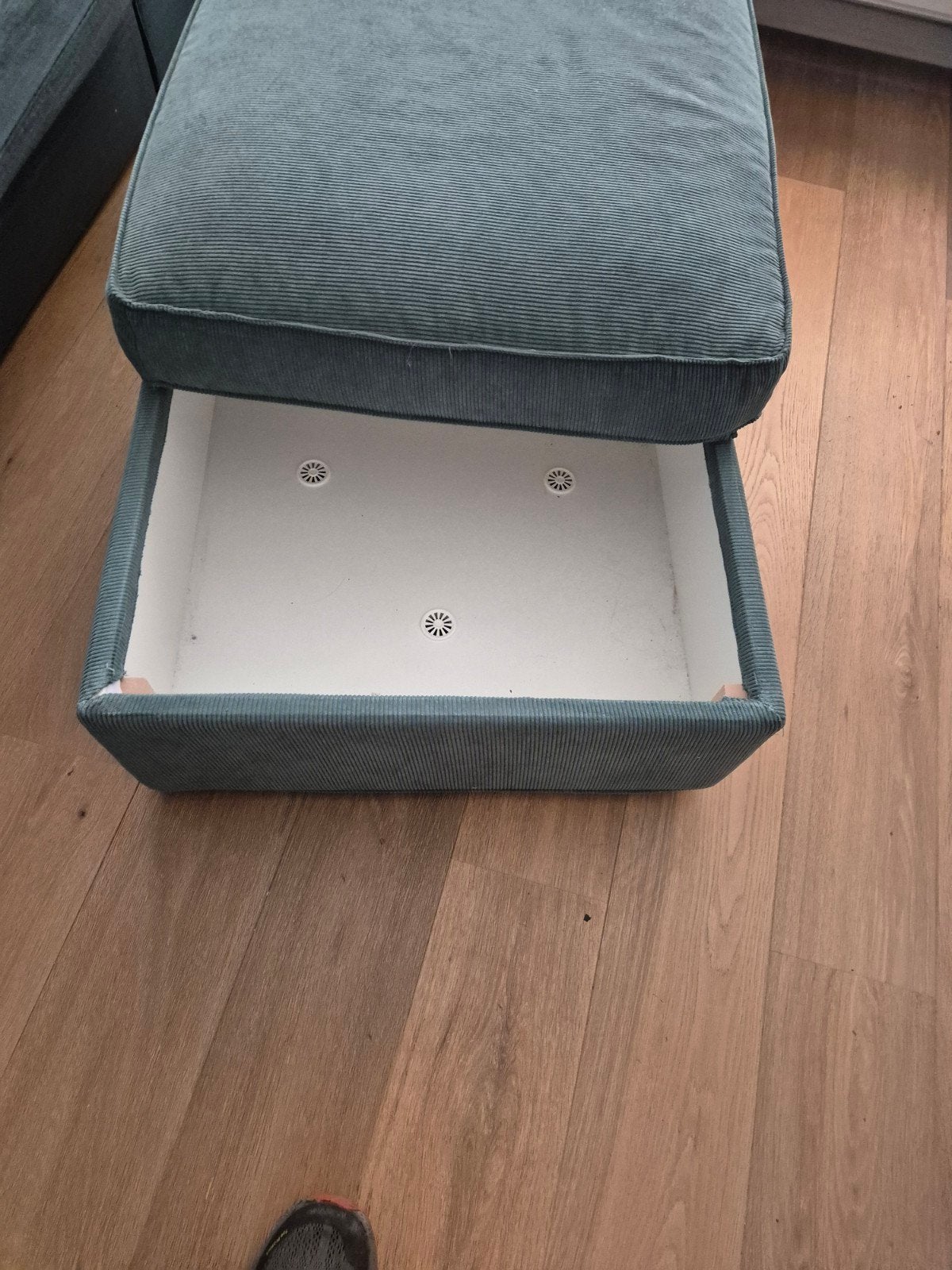 pouf ikea couleur bleu vert. bon etat, Enlèvement