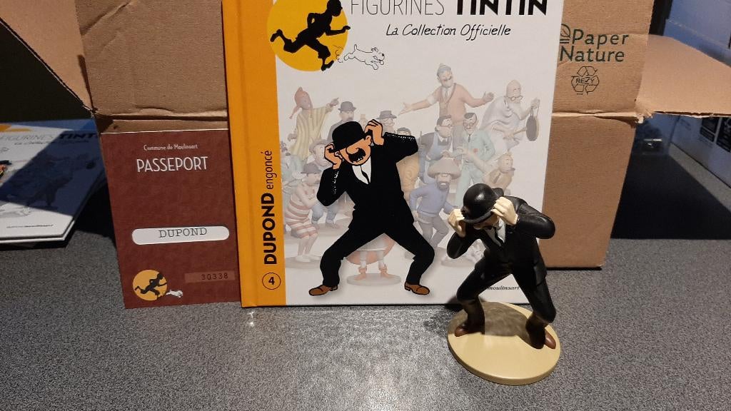 tintin figurine officielle 4, Enlèvement, Tintin, Comme neuf, Statue ou Figurine