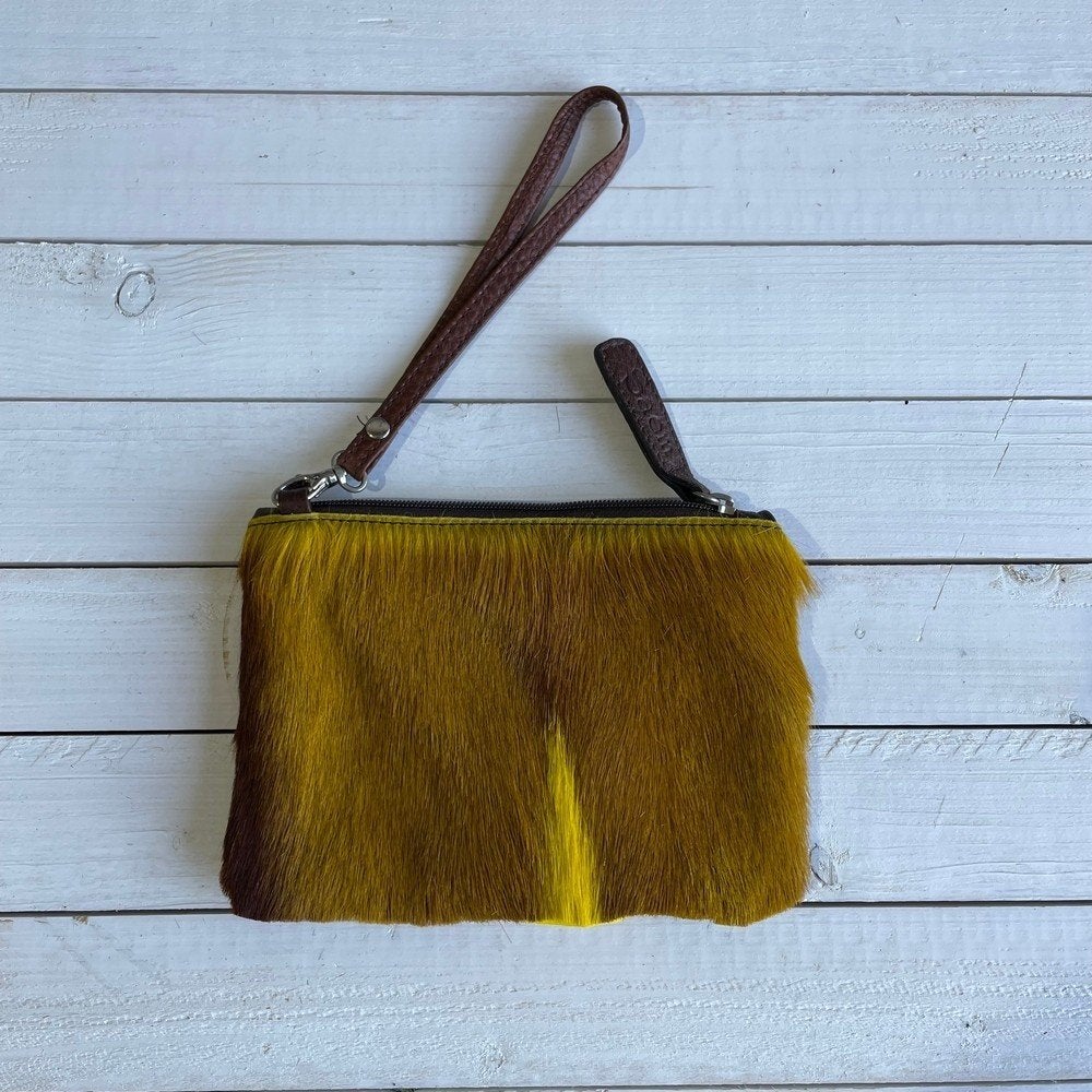 Tas Ann springbok geel 20x14cm #A-5-2 | Lederstore, Handtassen en Accessoires, Ophalen of Verzenden, Nieuw, Geel, Handtas