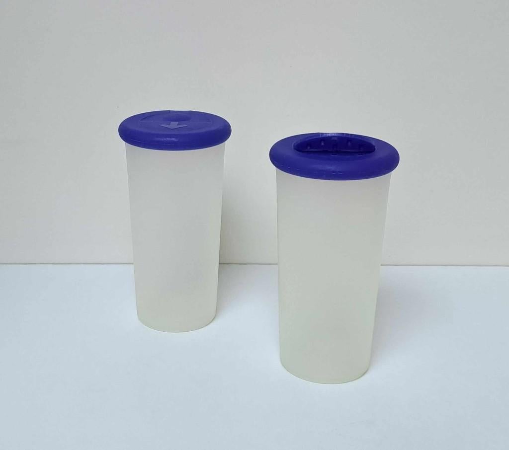 Tupperware™ « Salière - Poivrière - Boite à Épices Classic », Envoi, Neuf, Bleu, Récipient ou Bol