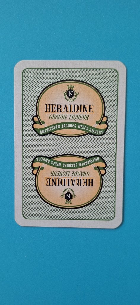 Carte à jouer Heraldine, J. Neefs_Antwerpen_19, Collections, Enlèvement ou Envoi, Utilisé, Carte(s) à jouer