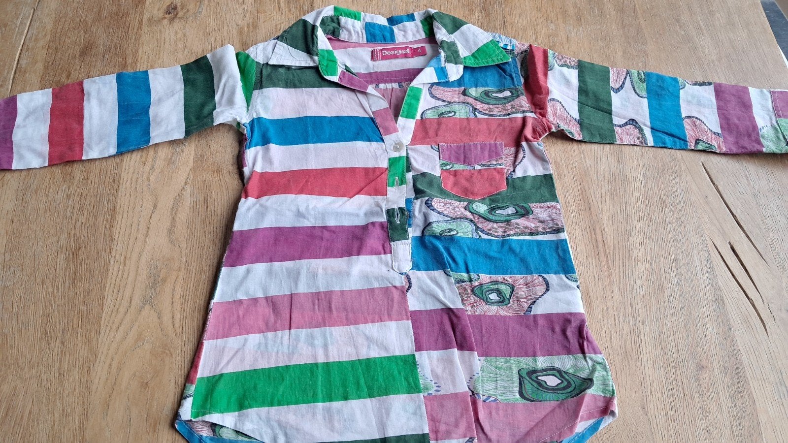 hemd desigual 104, Desigual, Meisje, Ophalen of Verzenden, Zo goed als nieuw