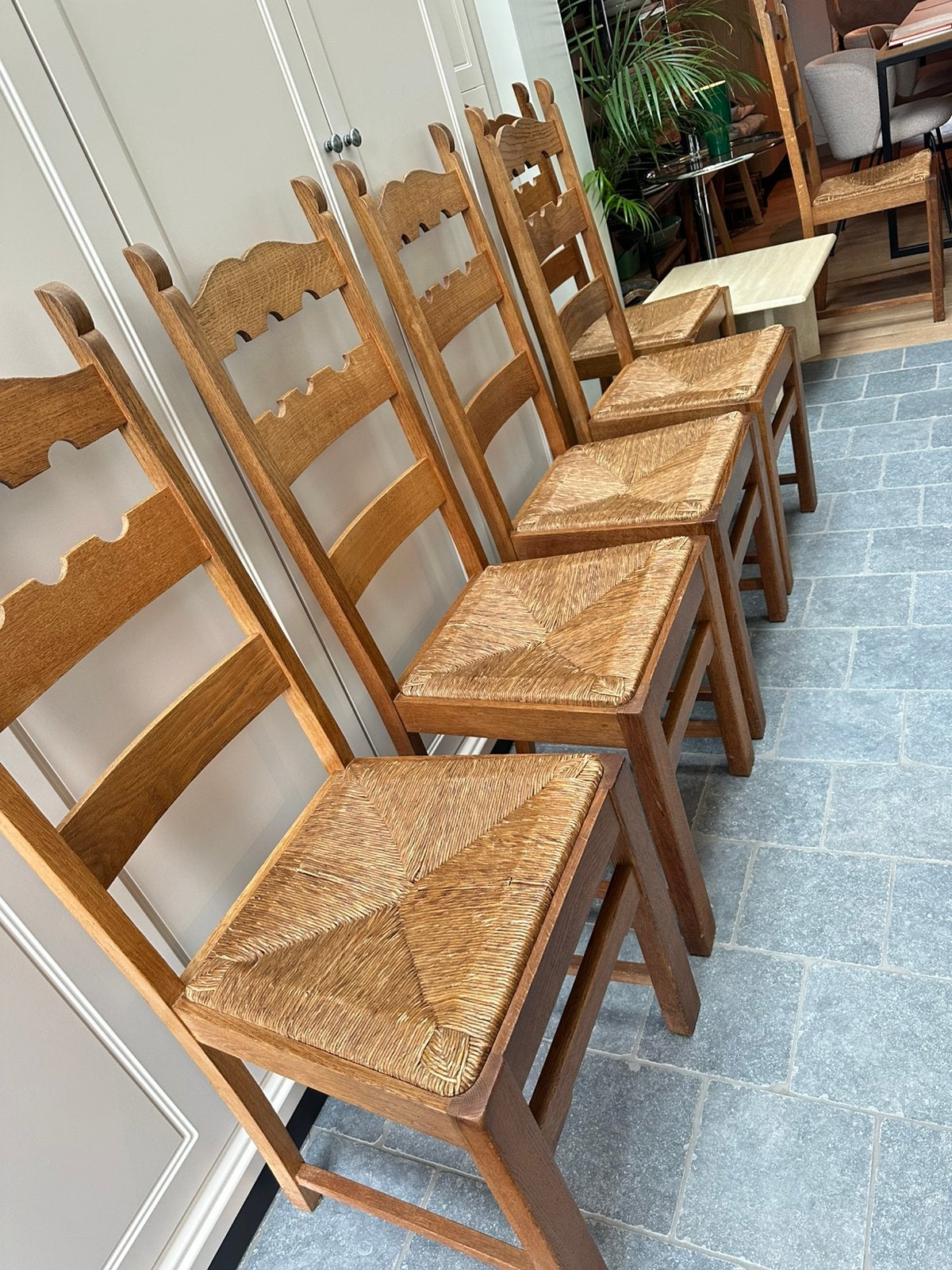 Stevige vintage stoelen (6), Ophalen