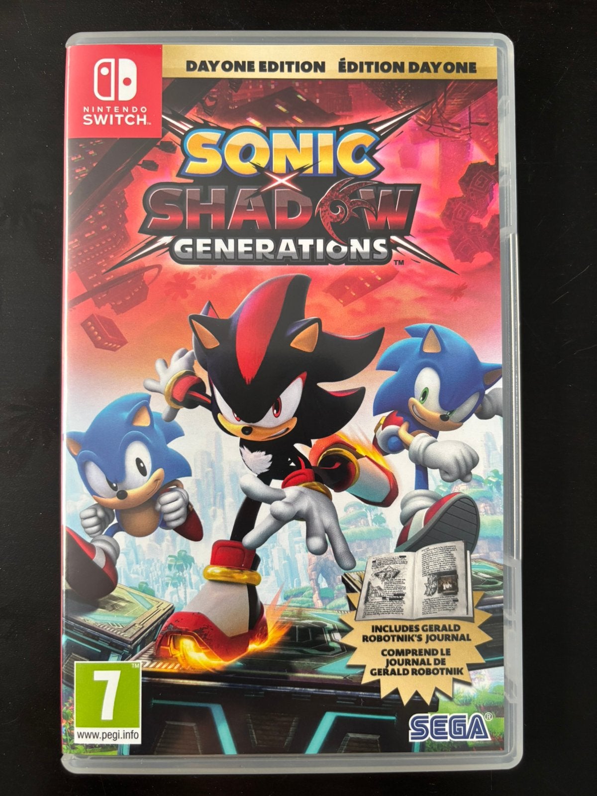 Jeu Switch Sonic Shadow Generations., Enlèvement ou Envoi, Utilisé, Aventure et Action, À partir de 7 ans