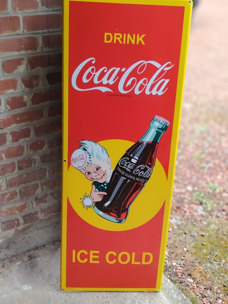 plaque émaillée coca cola, Collections, Enlèvement, Comme neuf