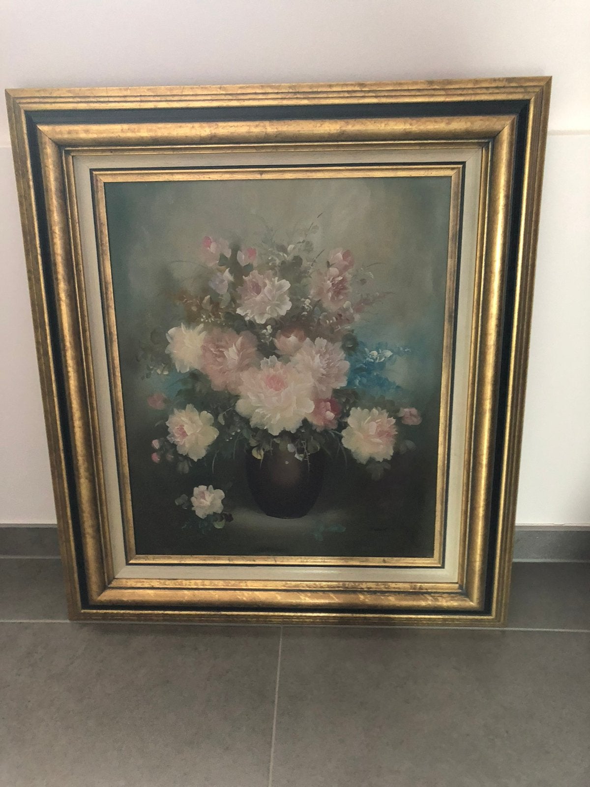 Stilleven met bloemen schilderij, Antiquités & Art, Enlèvement, Fleurs
