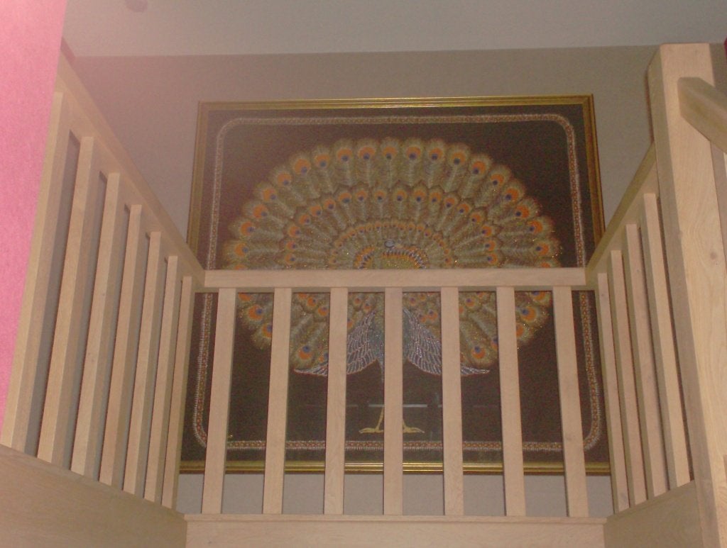 INDONESISCH KUNSTWERK, Enlèvement, Verre, Doré