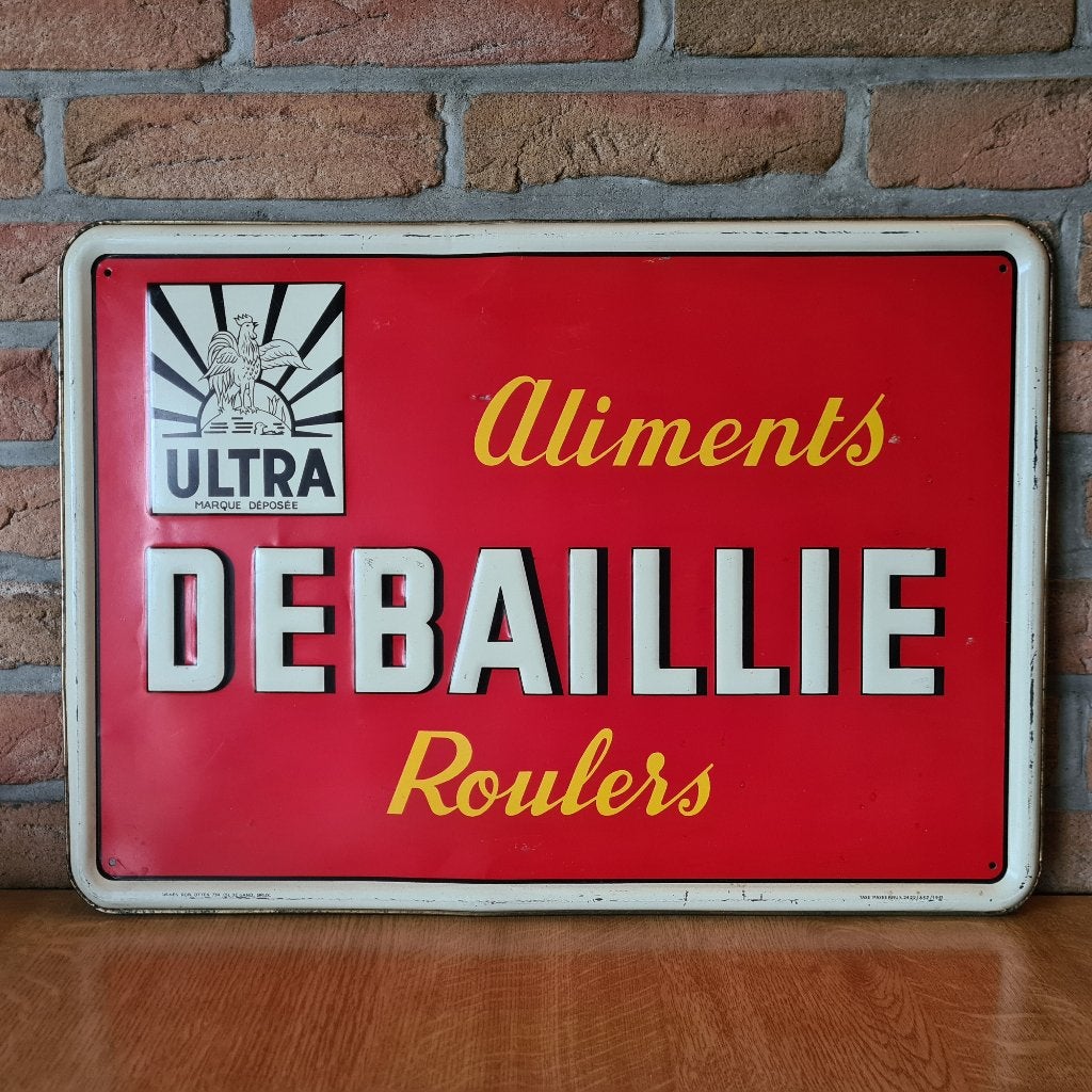 Alimentateurs : Debaillie (1950), Enlèvement ou Envoi, Panneau publicitaire