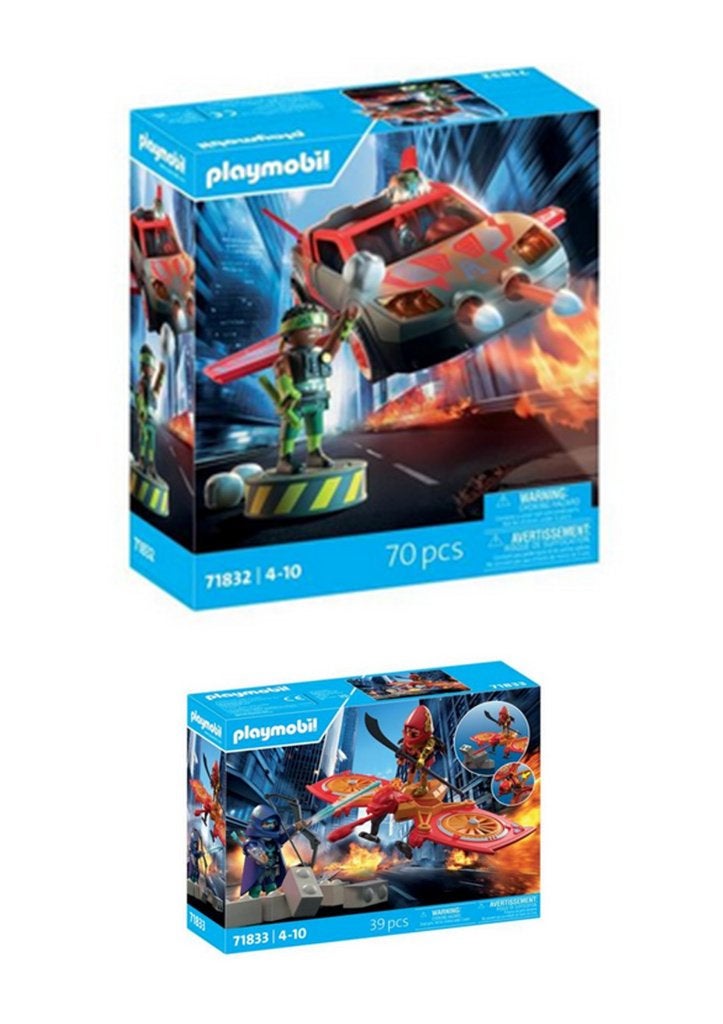 PLAYMOBIL Hero avec véhicule multifonctionnel + NINJA New, Enlèvement ou Envoi, Neuf, Kit complet, Véhicule