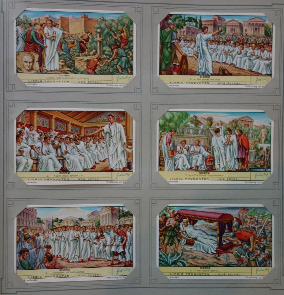Set Liebig Prenten Cicero (1961)., Verzamelen, 1960 tot 1980, Ophalen of Verzenden, Zo goed als nieuw, Prent