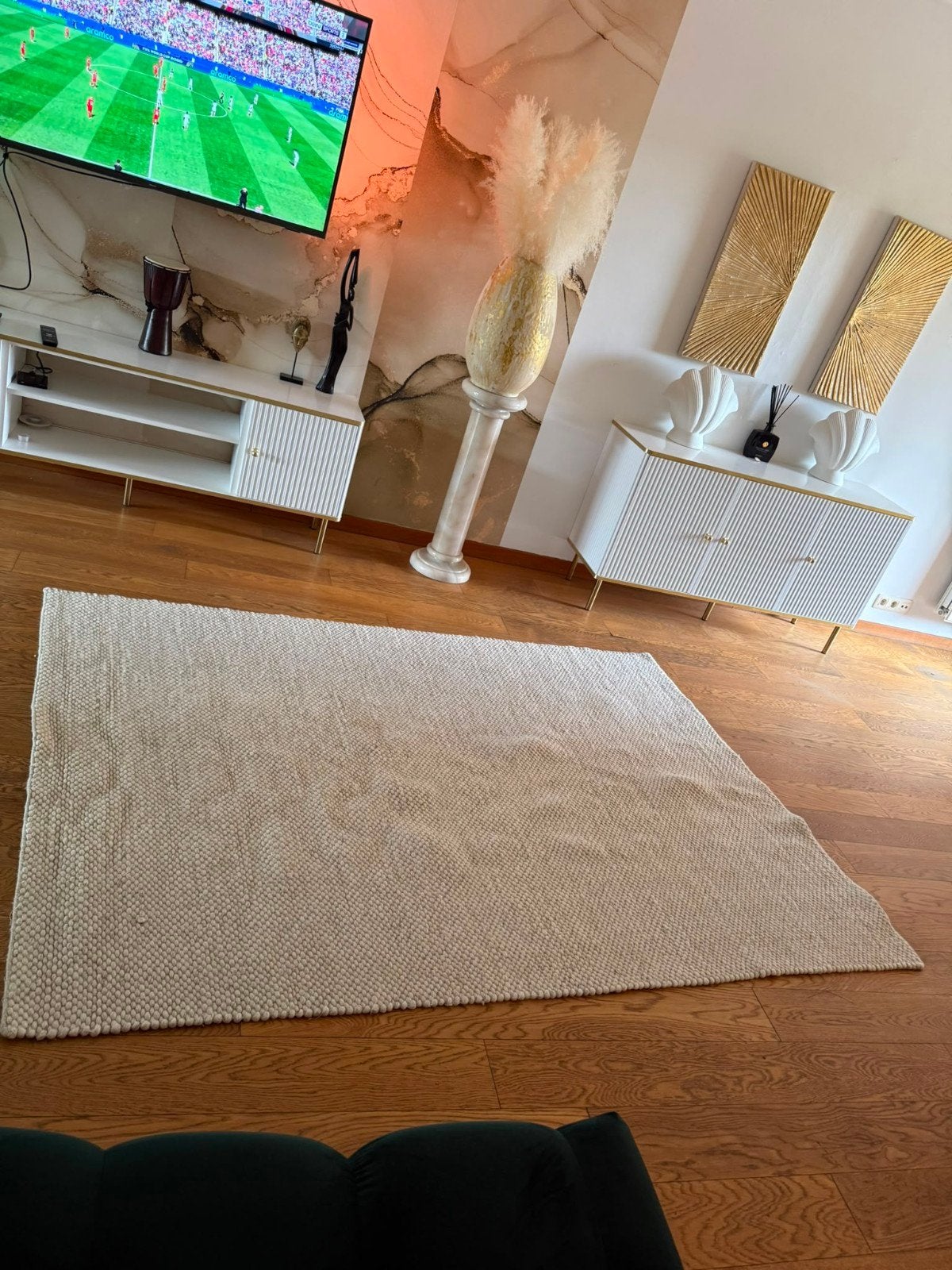Chic wollen vloerkleed 225x160, Enlèvement ou Envoi