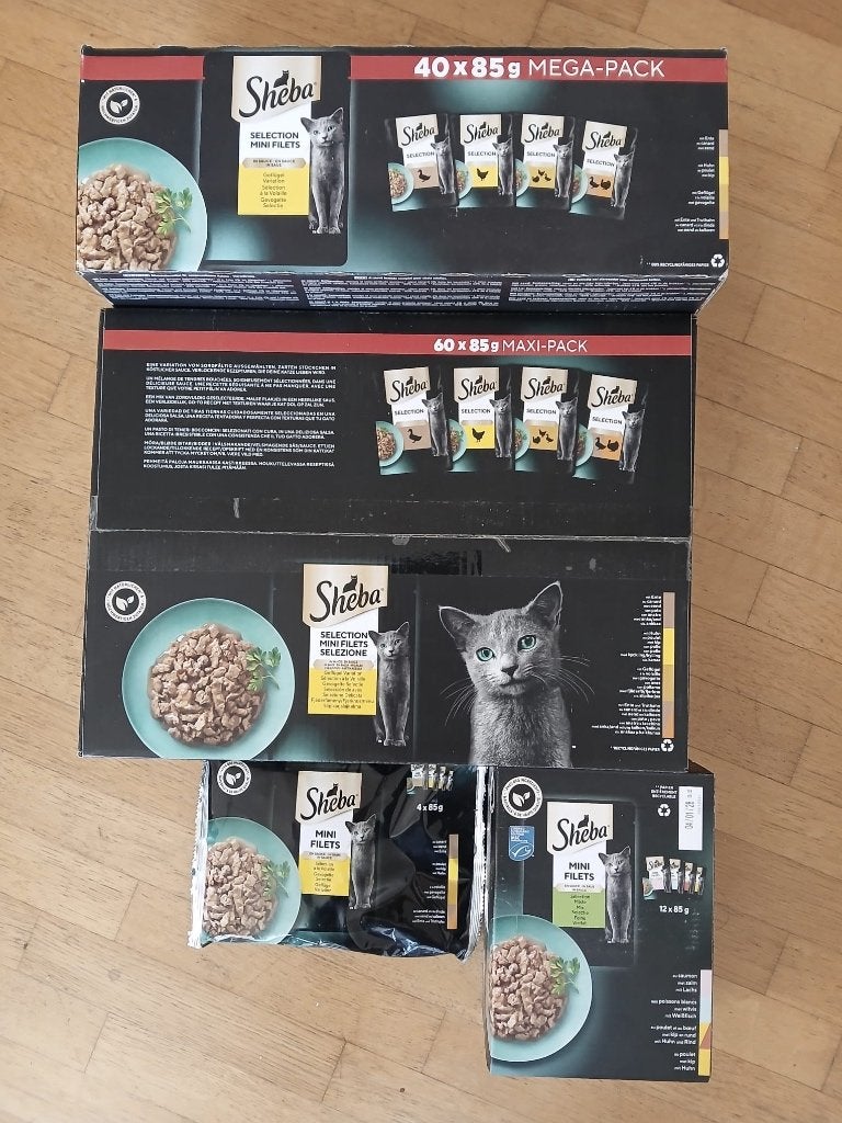 Nourriture pour chat (Sheba) - 4 packs, Enlèvement, Chat