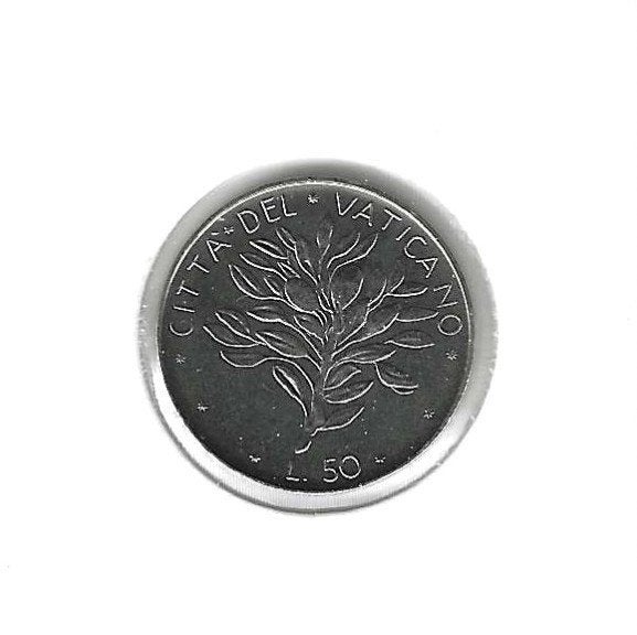 Vaticaan, 50 Lire 1975., Ophalen of Verzenden, Overige landen, Losse munt