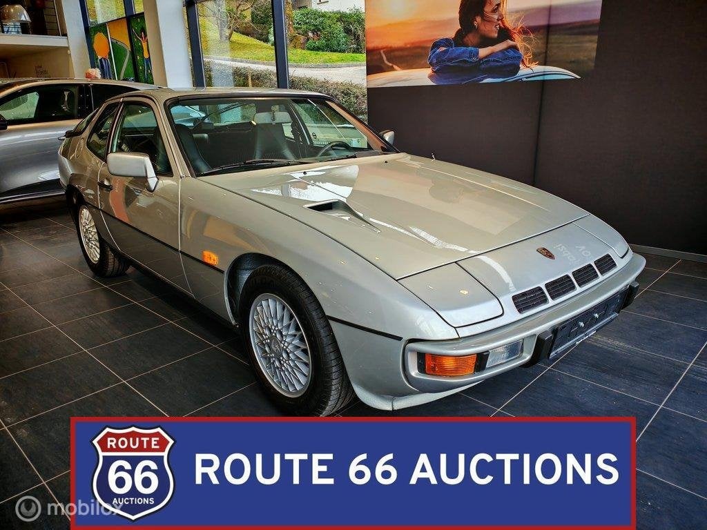 Porsche 924 Turbo | 1980 | Route 66 Auctions, Auto's, Zwart, Bedrijf, Overige carrosserie, Porsche