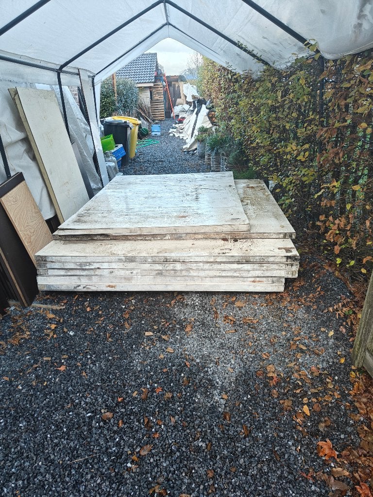 Prefab platen om tuinhuis, of stal voor dieren te bouwen, Enlèvement, Utilisé