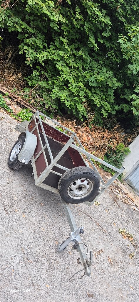 Remorque simple essieux 750kg avec bâche 1,75cm/1,m, Enlèvement ou Envoi, Comme neuf