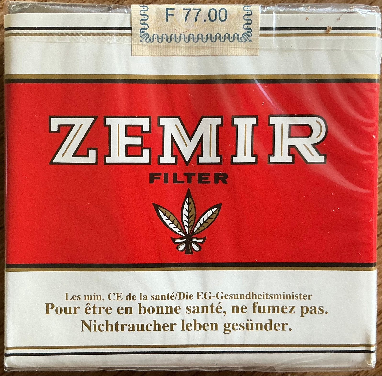 ZEMIR sigarettenpakje, Verzamelen, Ophalen of Verzenden, Zo goed als nieuw, Tabaksdoos of Verpakking