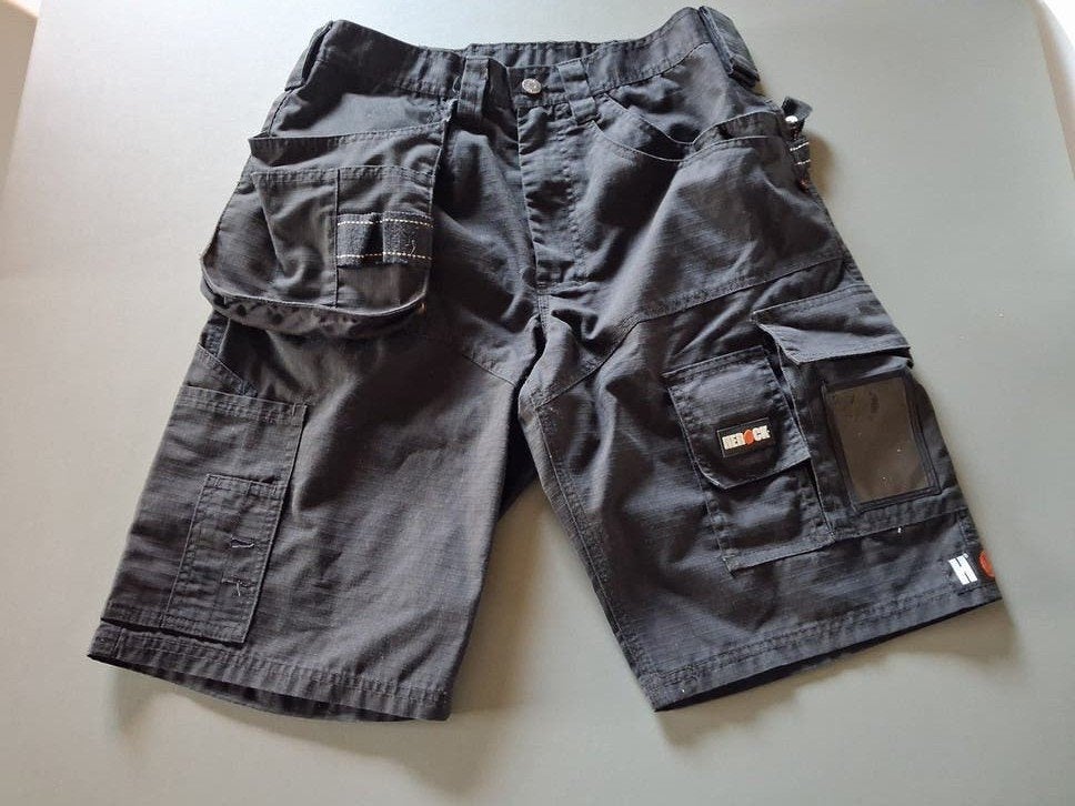 korte werkbroek, Ophalen, Maat 52/54 (L), Zwart, Herock