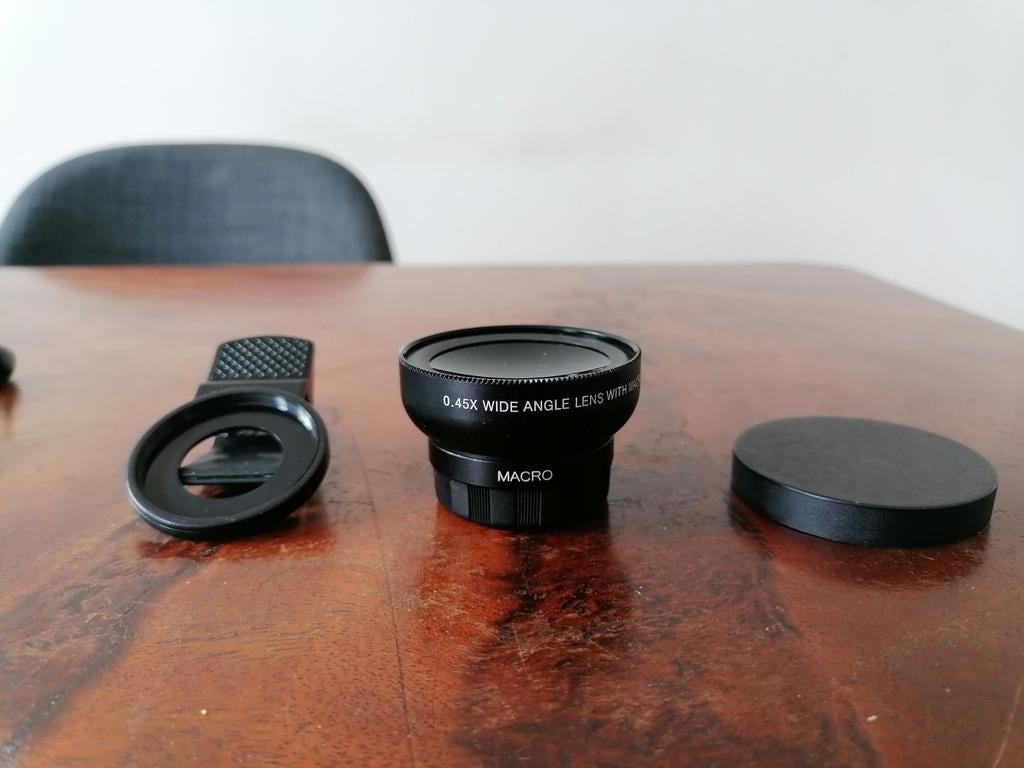 Grand angle 37mm 0.45x + macro pour smartphone, Enlèvement, Neuf, Objectif grand angle