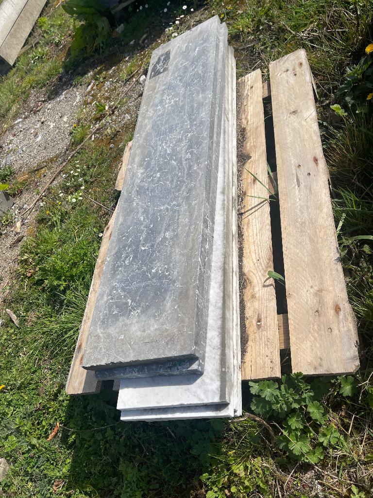 Tablettes en marbre, Marbre, 60 cm ou plus, Enlèvement, Utilisé
