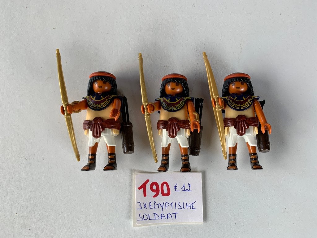 PLAYMOBIL: T90: LOT 3 EGYPTISCHE SOLDATEN, Ophalen of Verzenden, Nieuw, Historisch, Figuren