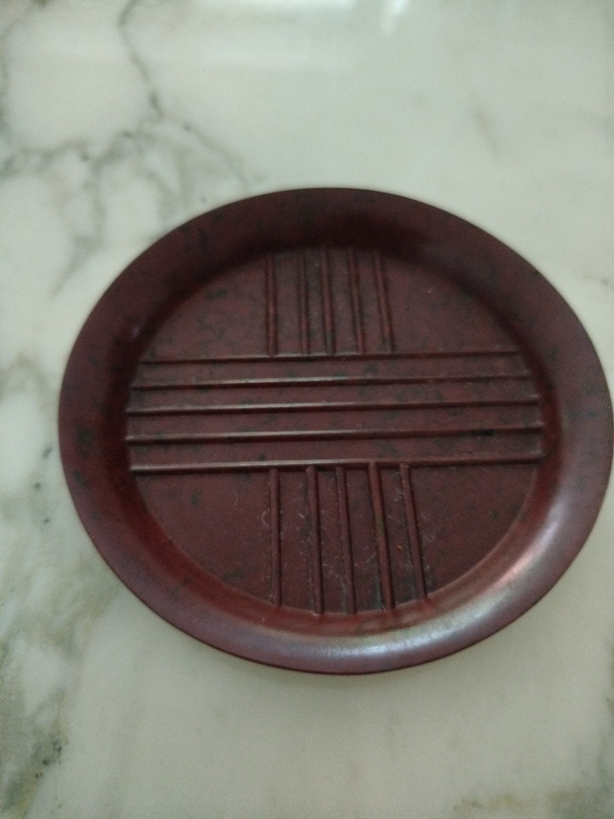 Soucoupe ronde Art Déco Matériaux : Bakélite. 1930, Enlèvement ou Envoi
