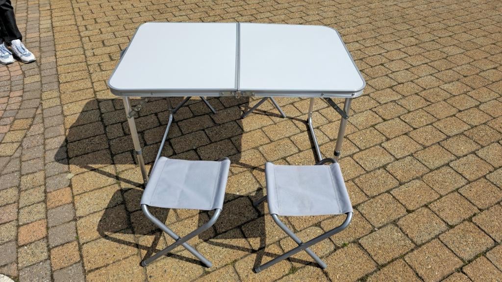 Picknick tafel, Ophalen, Gebruikt, Aluminium, Rechthoekig